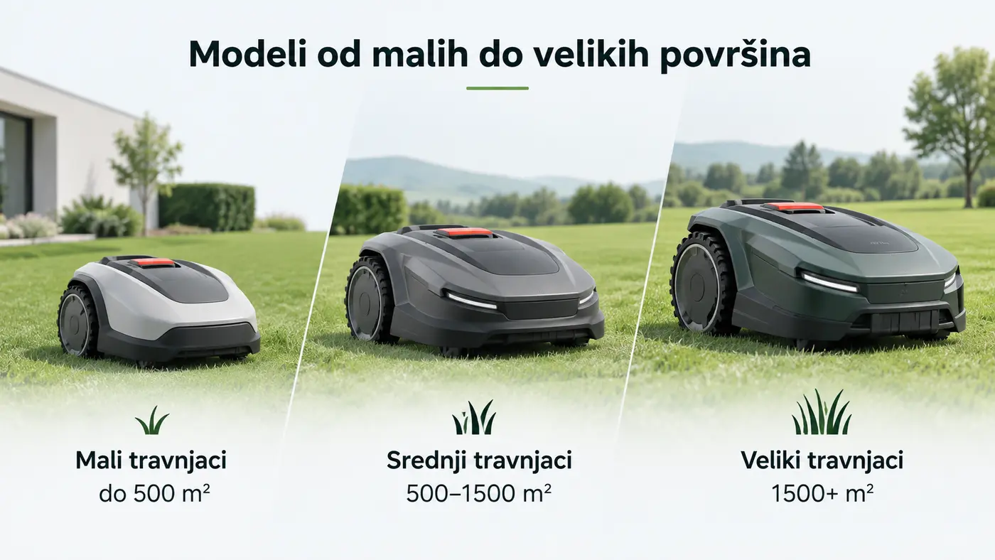 Robotske kosačice za male, srednje i velike travnjake